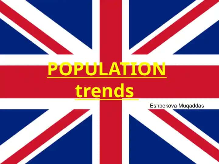 POPULATION trends