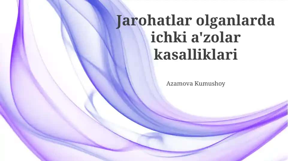 Ichki organlar shikastlanishi