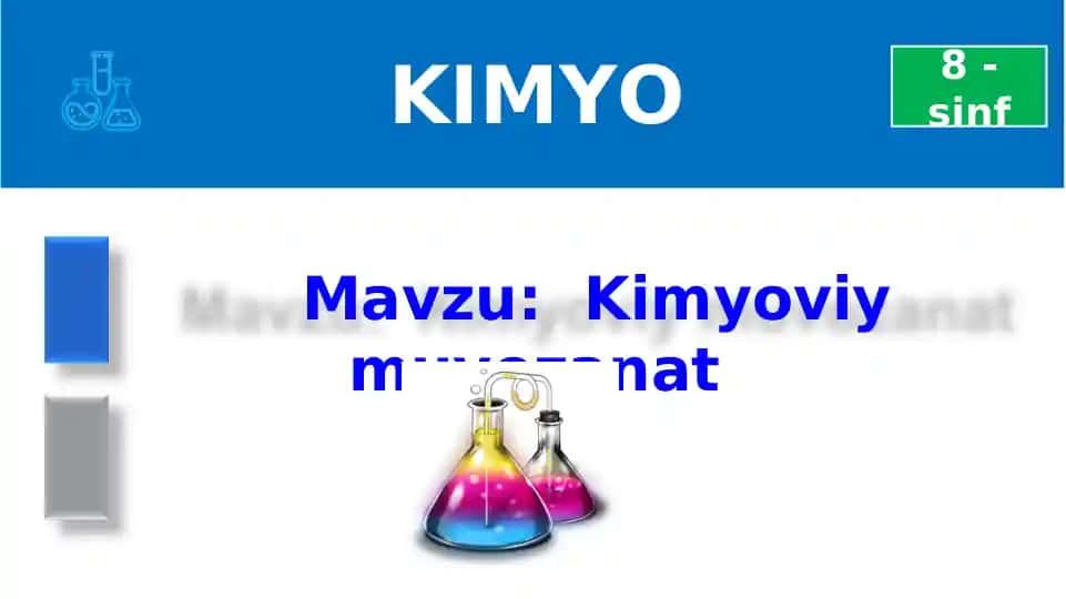 Kimyoviy muvozanat