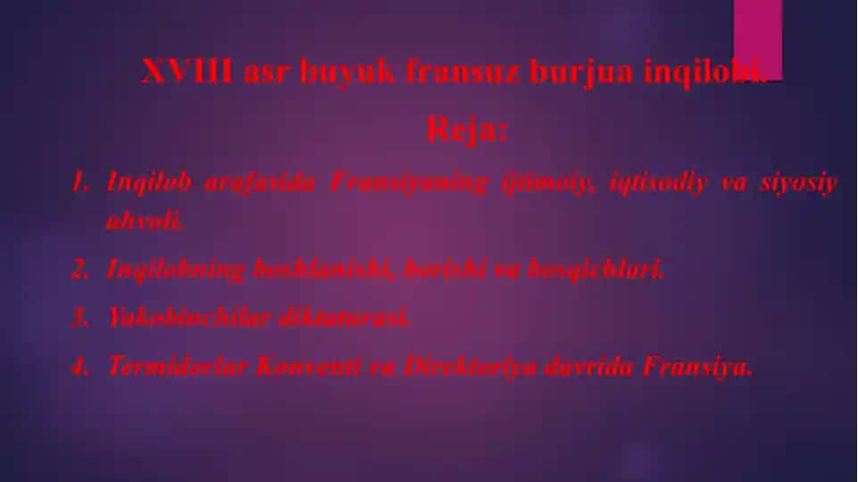 XVIII asr Fransuz burjuva inqilobi