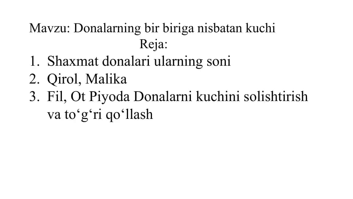 Donalarning bir biriga nisbatan kuchi