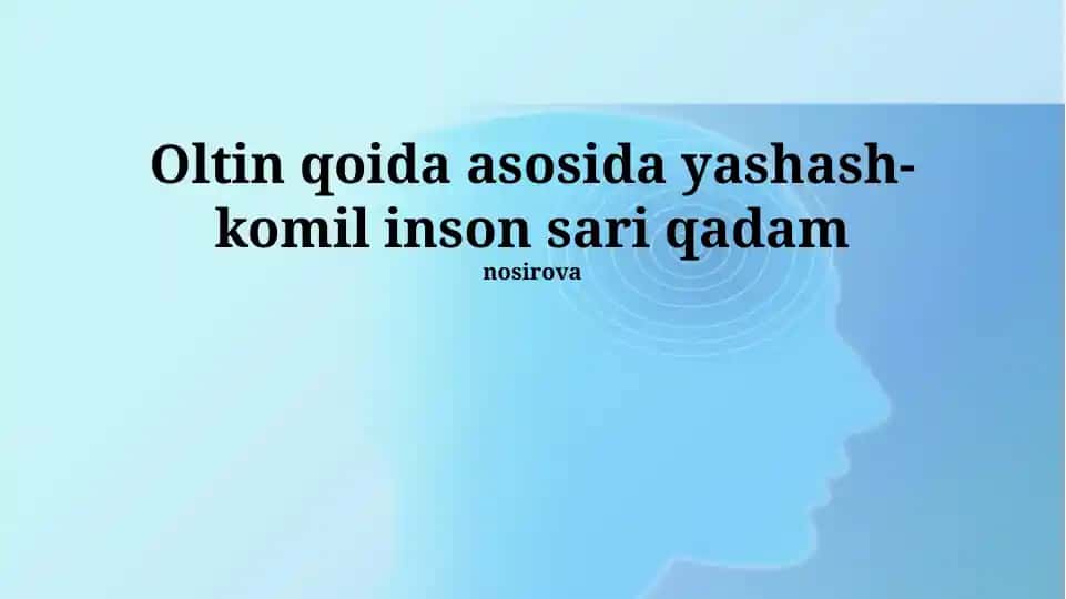 Oltin Qoida