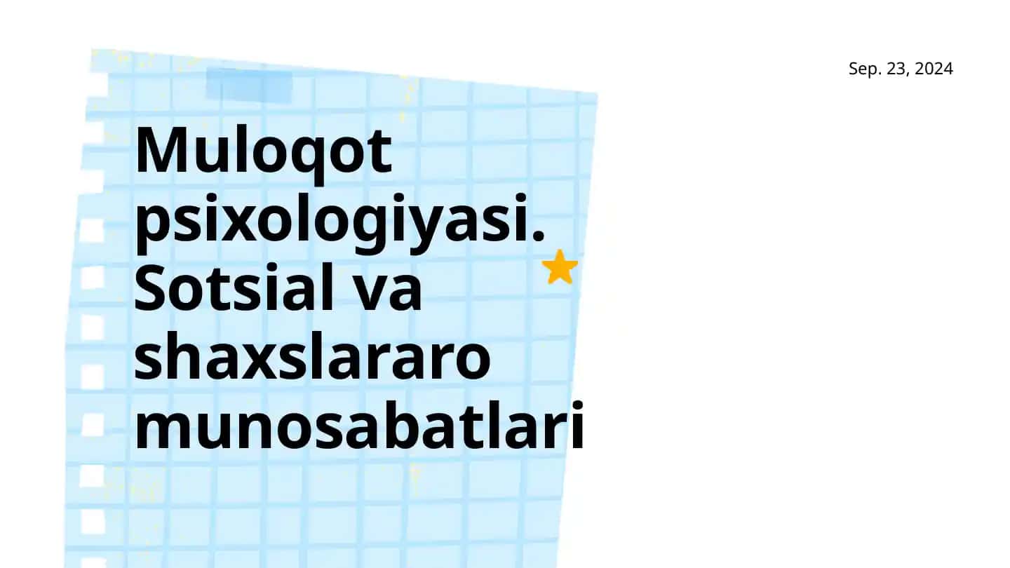 Muloqot psixologiyasi