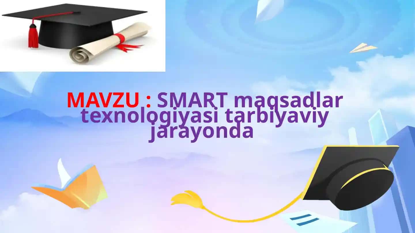 SMART maqsadlar texnologiyasi tarbiyaviy jarayonda.