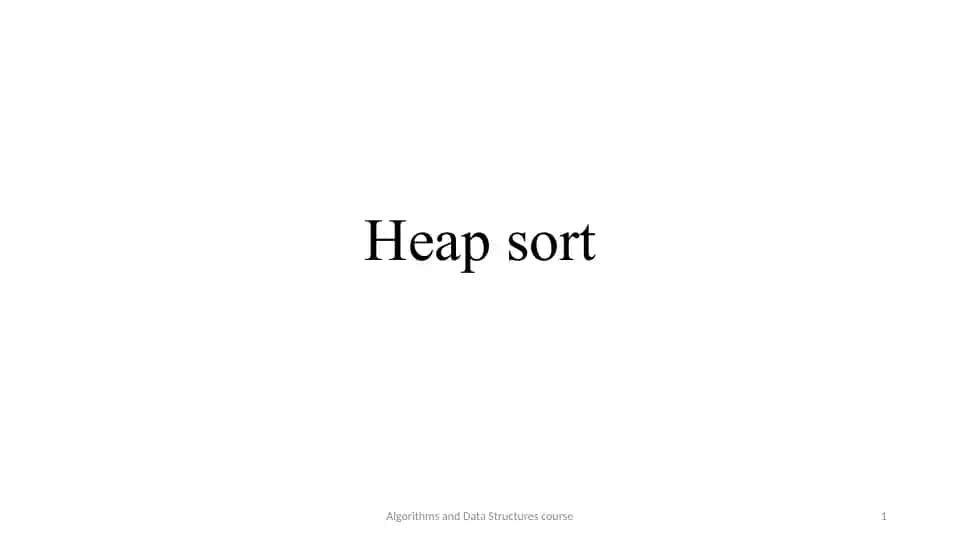 Heap Sort