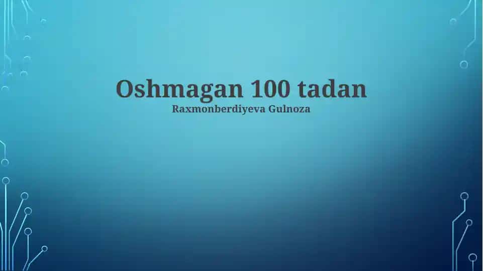 Oshmagan 100