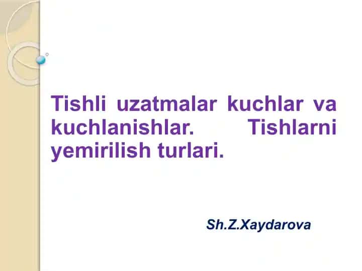 Tishli uzatmalar kuchlar va kuchlanishlar