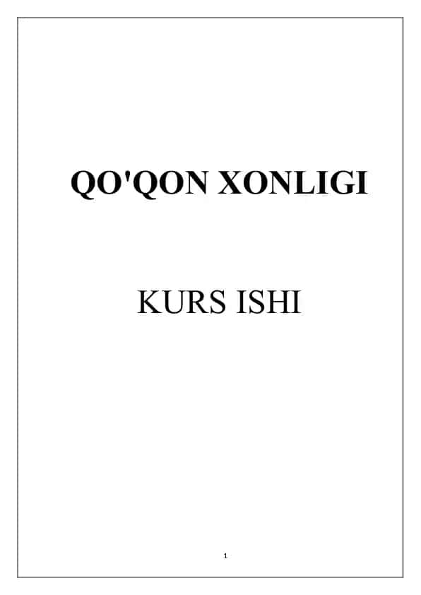 Qo'qon Xonligi