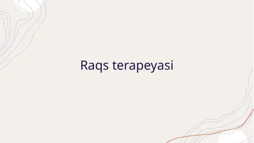 Raqs terapeyasi