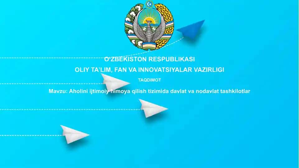 Aholini ijtimoiy himoya qilish tizimi