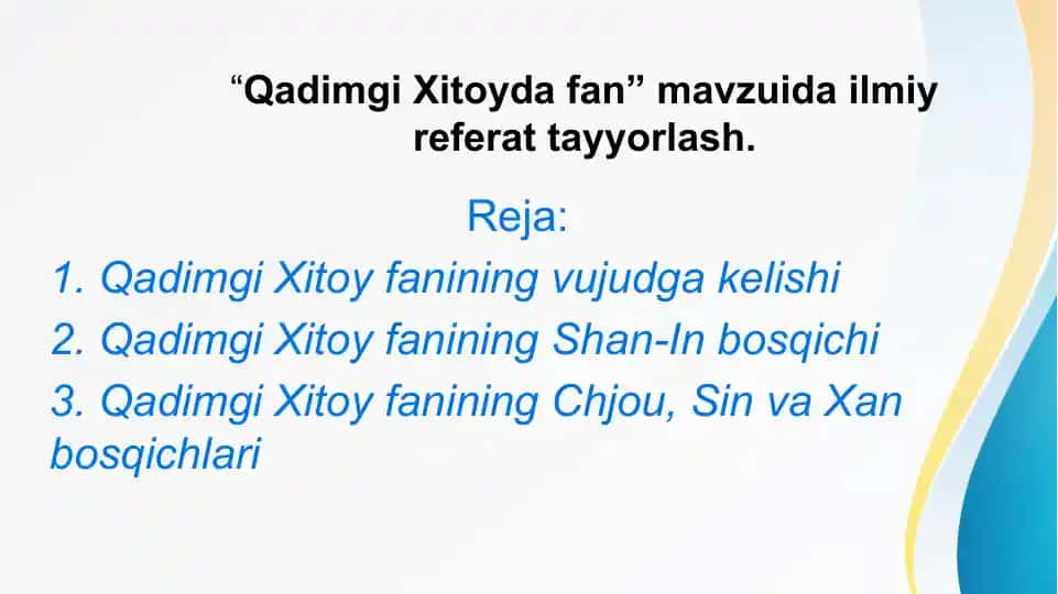 Qadimgi Xitoyda fan