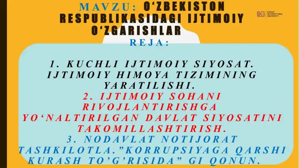 KORRUPSIYAGA QARSHI KURASH TO’G’RISIDA GI QONUN
