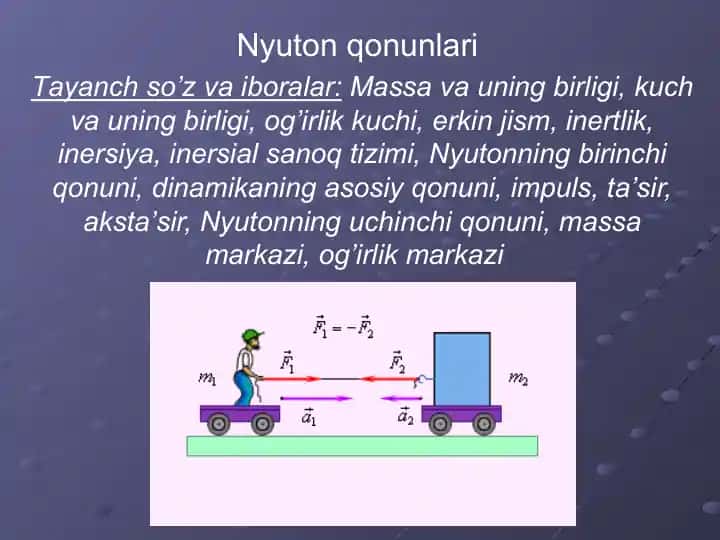 Nyuton qonunlari