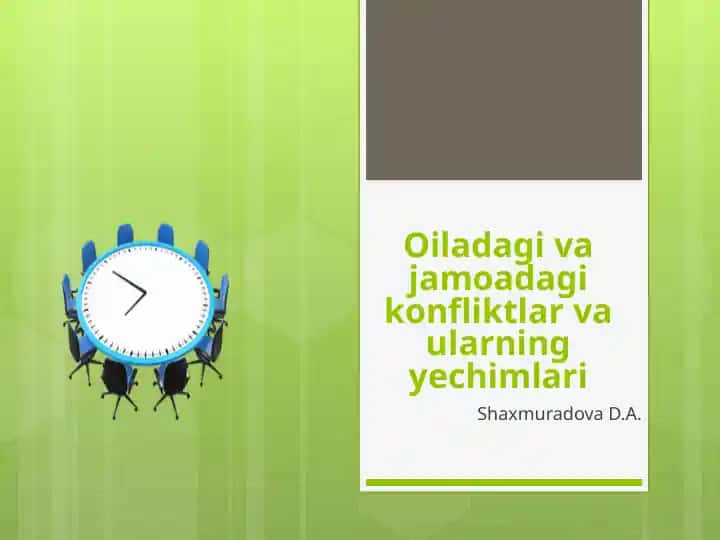 Oiladagi va jamoada g'ixonliklar va ularning yechimlari
