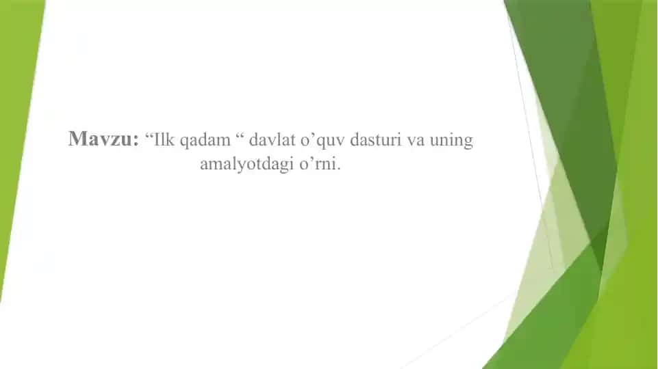 Ilkqadam Davlato'quvdasturi