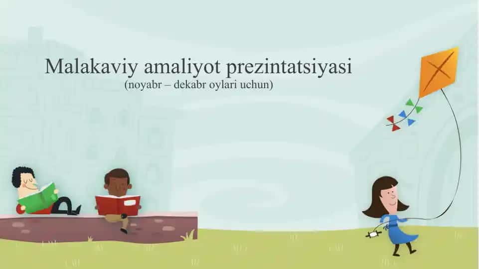 Malakaviy amaliyot prezintatsiyasi