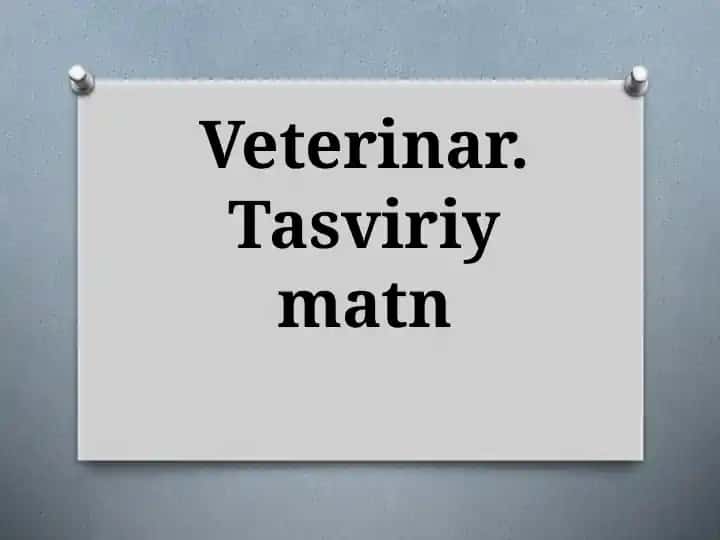 Veterinar
