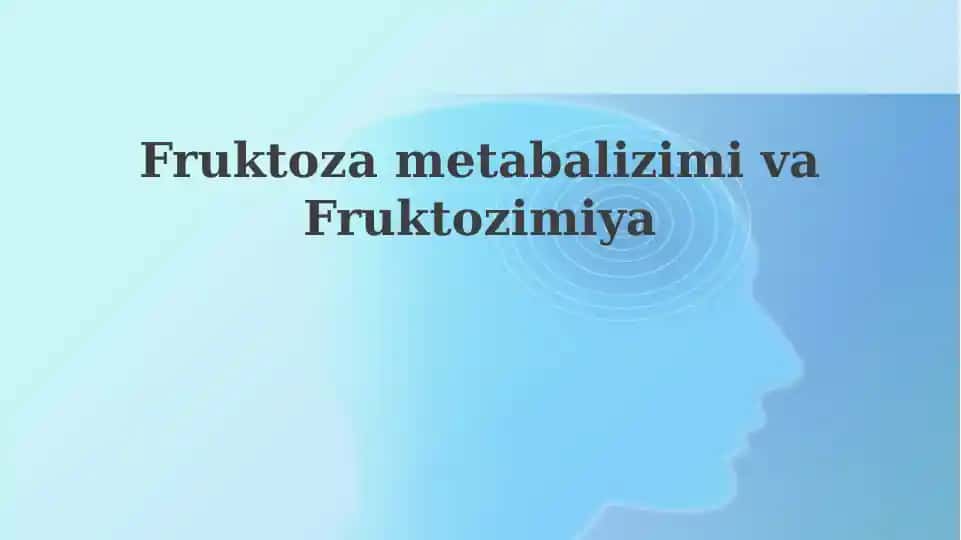 FruktozametabalizimivaFruktozimiya