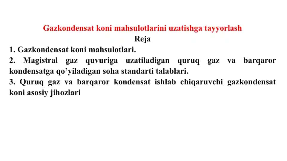 Gaz kondensat koni mahsulotlari