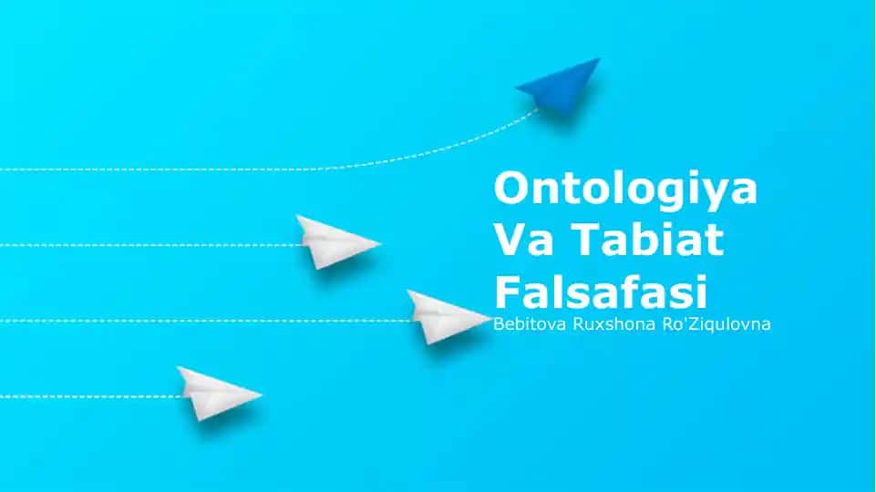 Ontologiya Va Tabiat Falsafasi