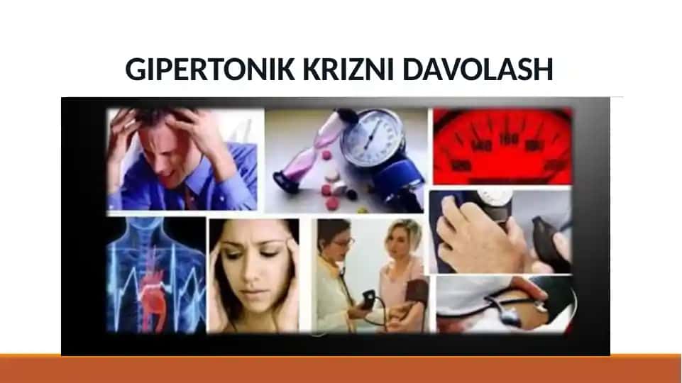 GIPERTONIK KRIZNI DAVOLASH