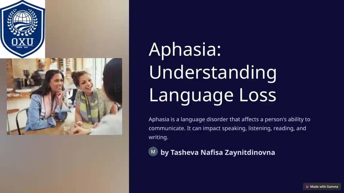 Aphasia: Understanding Language Loss