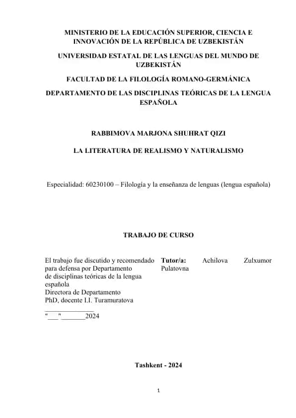 La literatura de Realismo y Naturalismo