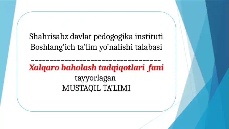 O’qish savodxonligining maqsadi. Ona tili va o’qish savodxonligida badiiy matnlar ustida ishlash