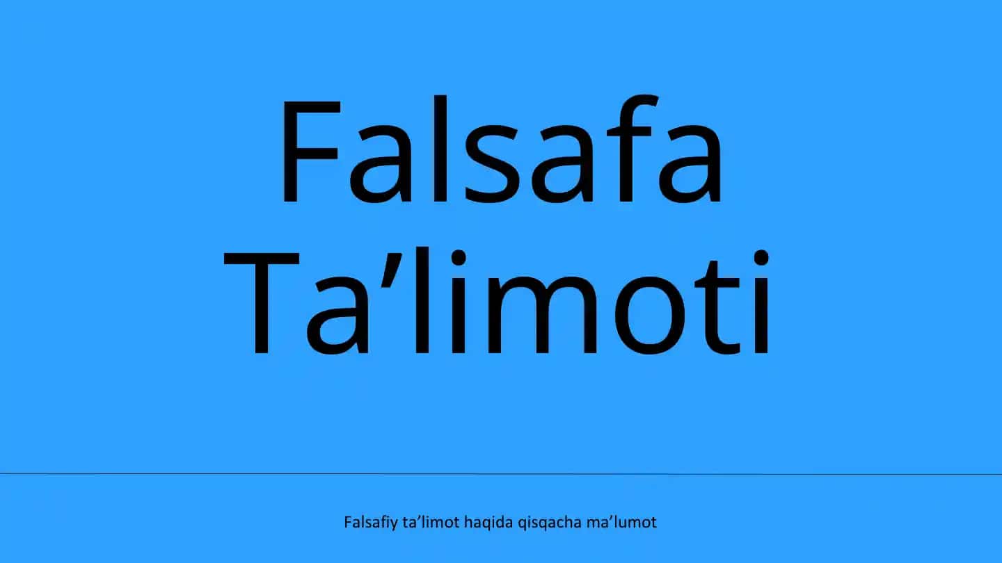Falsafa