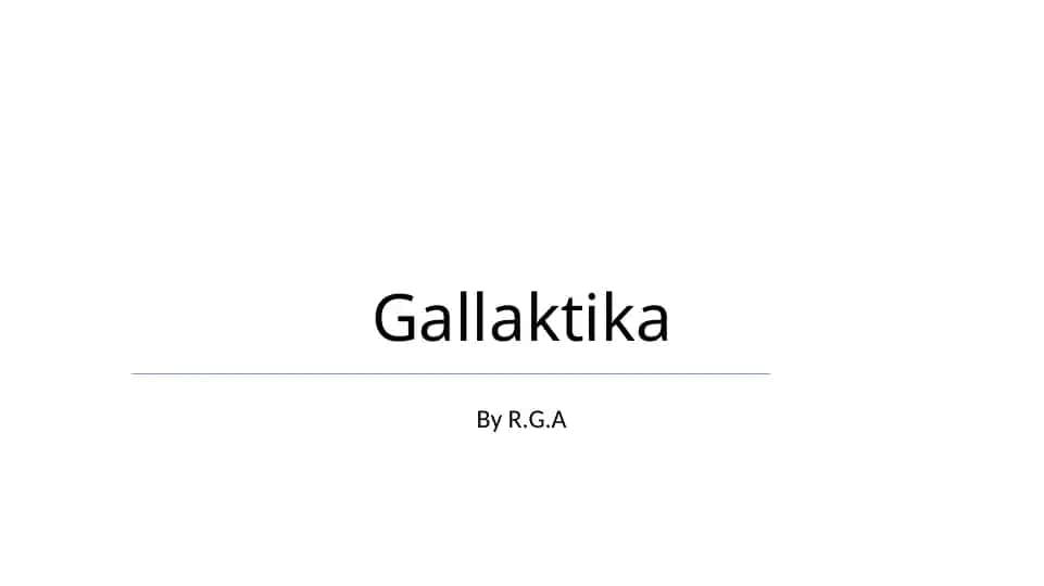 Gallaktika