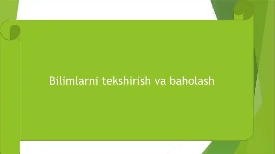 O’QUVCHILARNING BILIM, MALAKA, KO’NIKMALARINI BAHOLASHNING REYTING TIZIMI