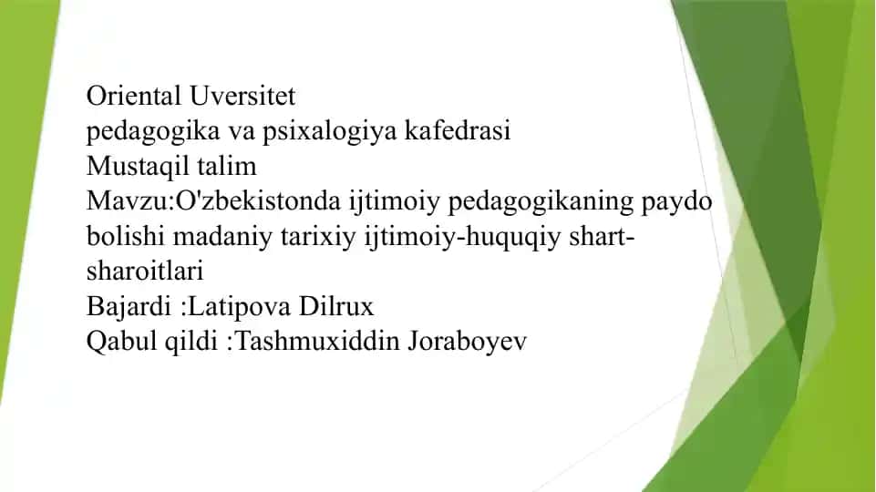 Ijtimoiy pedagogikaning rivojlanishi tarixi