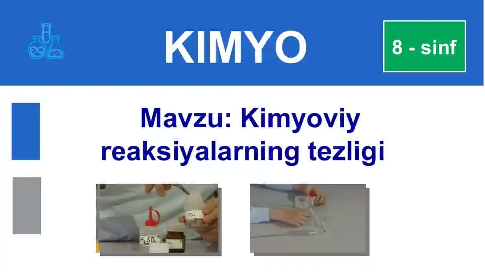 Kimyoviy reaksiyalarning tezligi