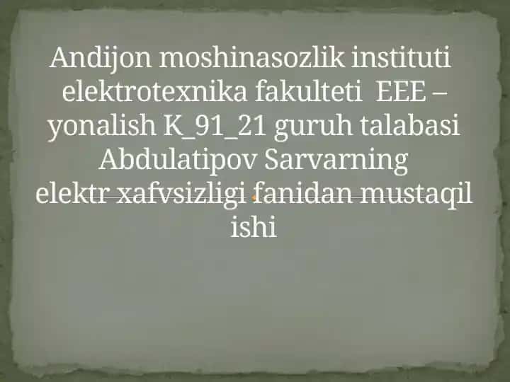 Elektromagnit maydon ta'siri va organizm