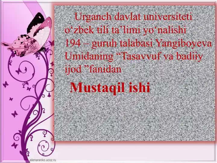 Sulaymon Boqirg'oniy haqida ma'lumotlar