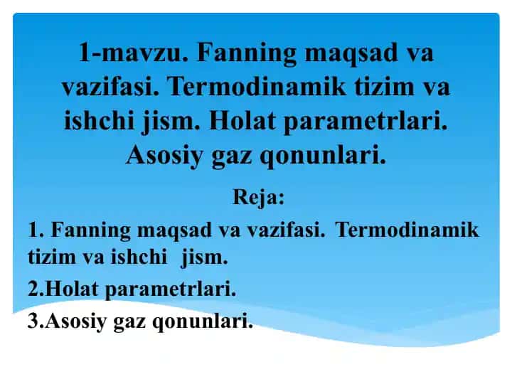 Issiqlik texnikasi