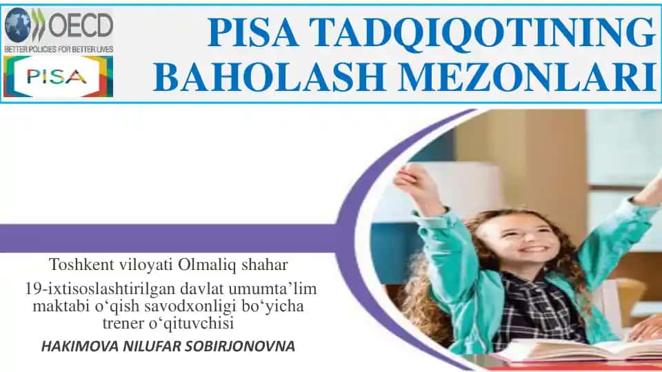 PISA Tadqiqotining Baholash Mezonlari
