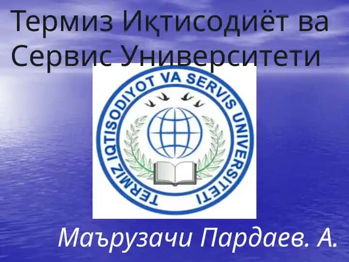 Термиз Иқтисодиёт ва Сервис Университети