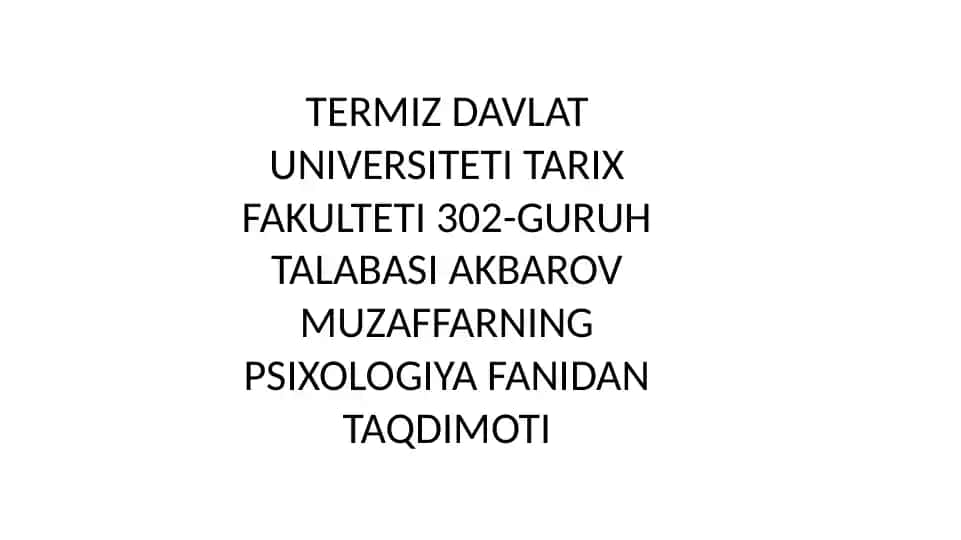 Psixologik metodlar