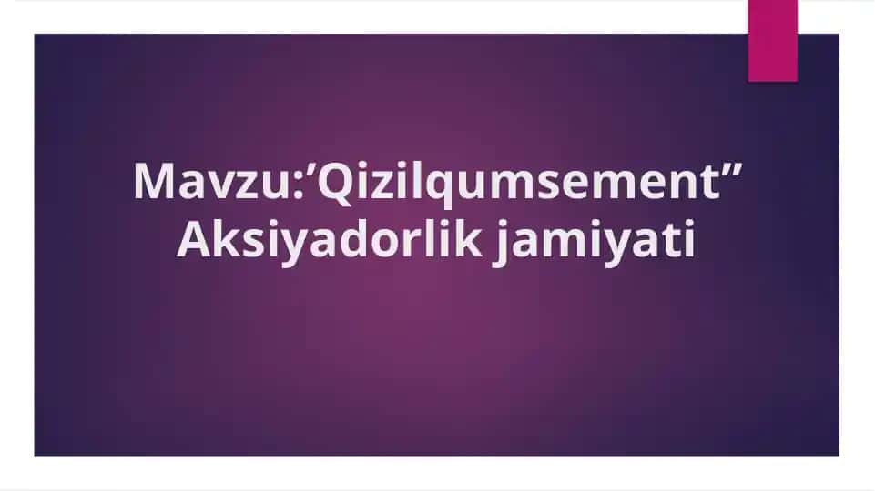 Qizilqumsement Aksiyadorlik jamiyati