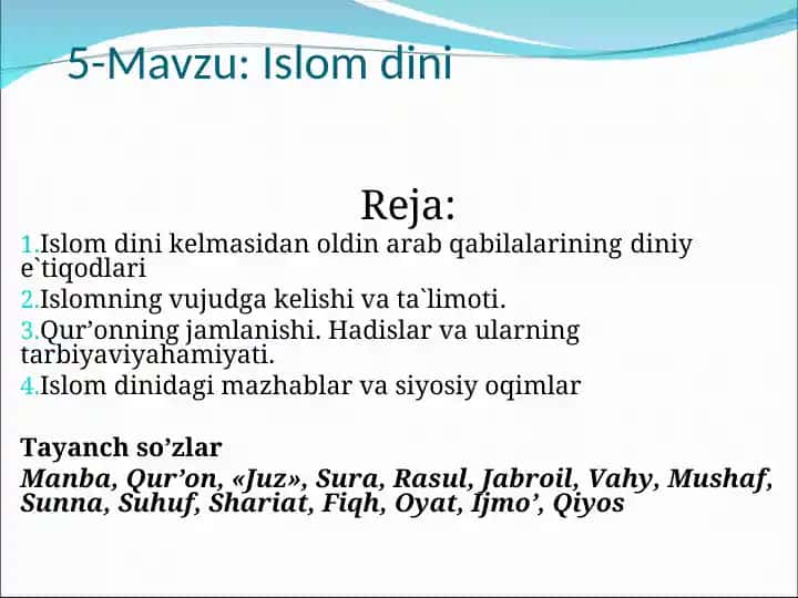 Islom dini