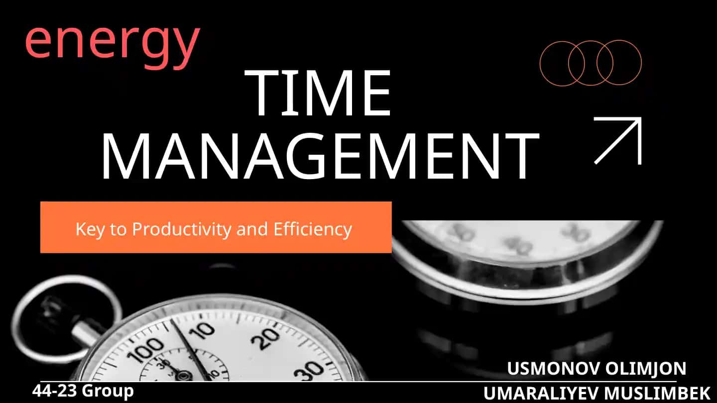 TIME MANAGEMENT