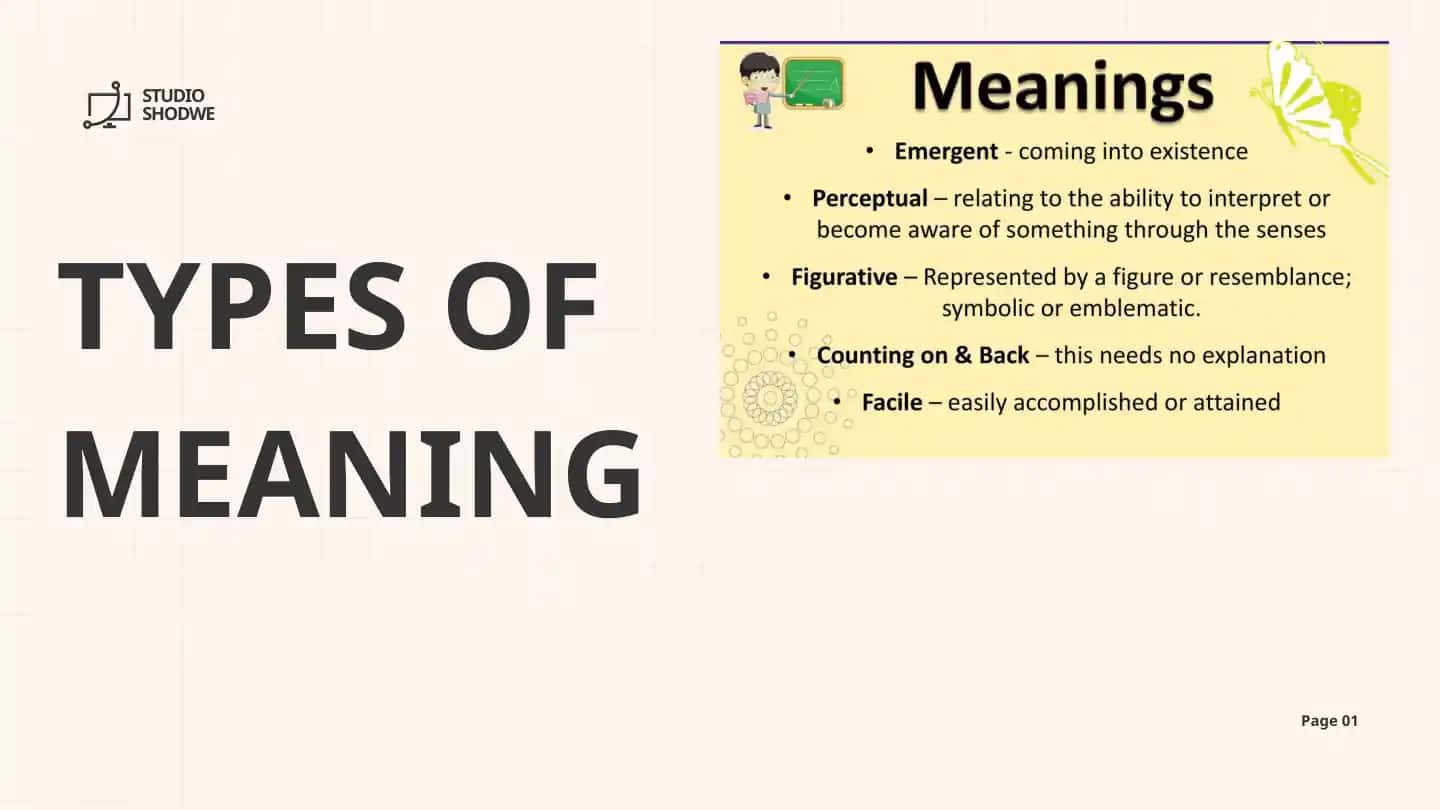 TYPES OF MEANING