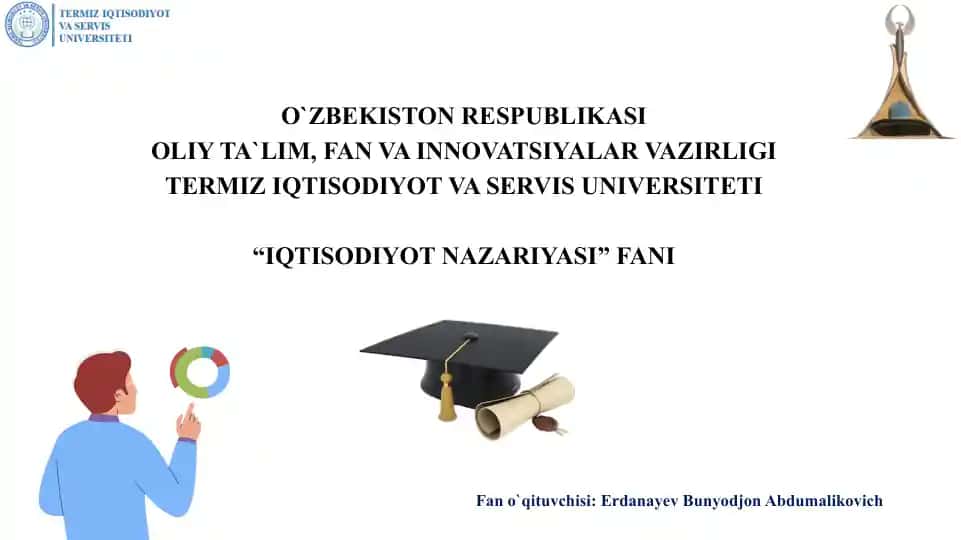 Bozor iqtisodiyotining mazmuni va amal qilishi