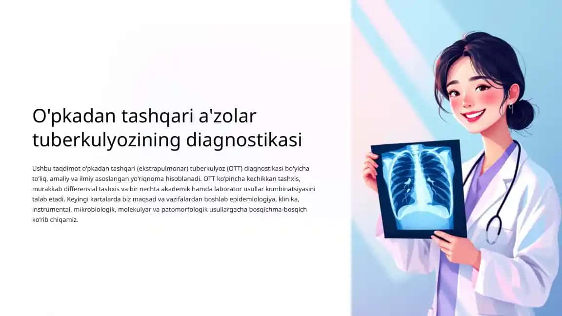 O'pkadan tashqari a'zolar tuberkulyozining diagnostikasi