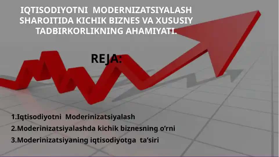 Iqtisodiyotni modernizatsiyalash