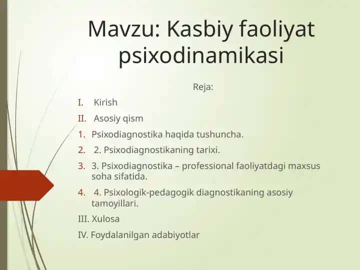 Psixodiagnostika