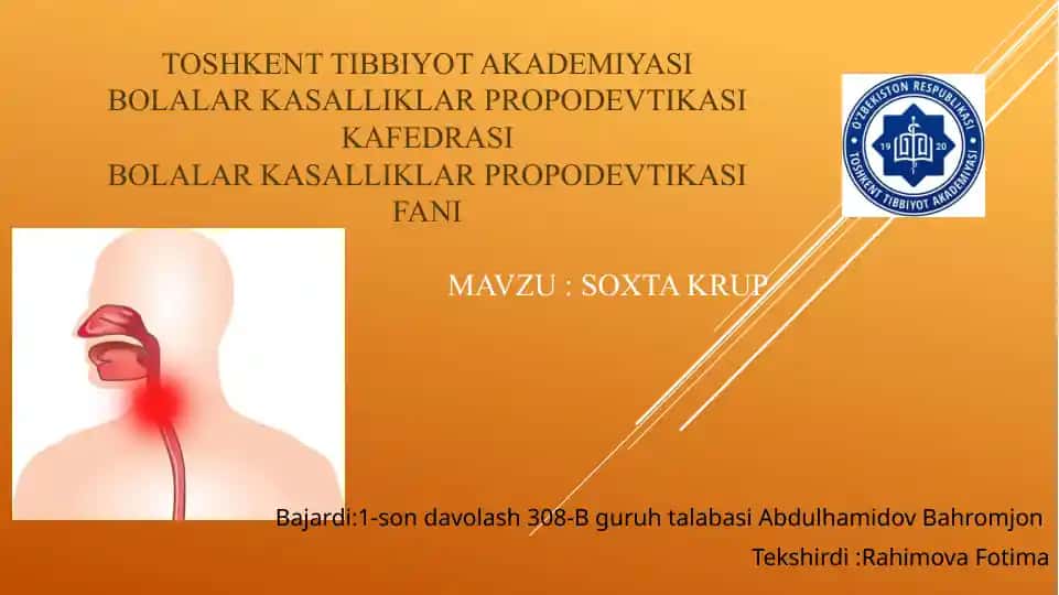 BOLALAR KASALLIKLAR PROPODEVTIKASI