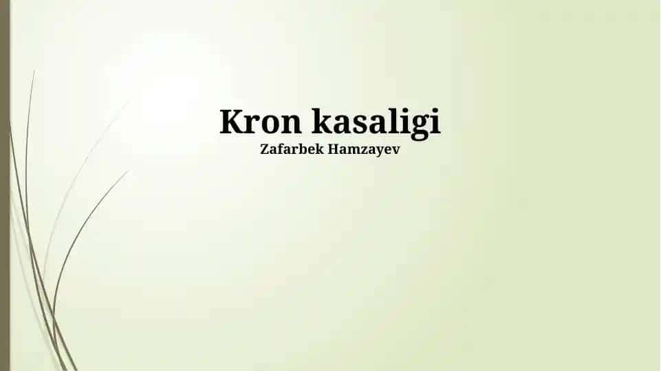 Kron kasalligi