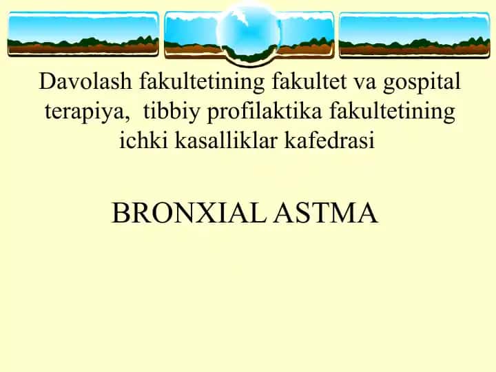 BRONXIAL ASTMA